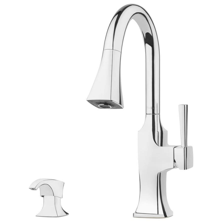 Polished Chrome Pull-Down Kitchen Faucet Q61014