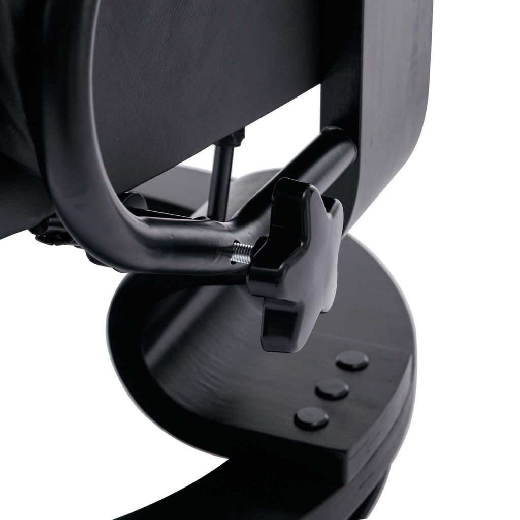 Black PU Massage Recliner Office Chair with Ottoman R1339