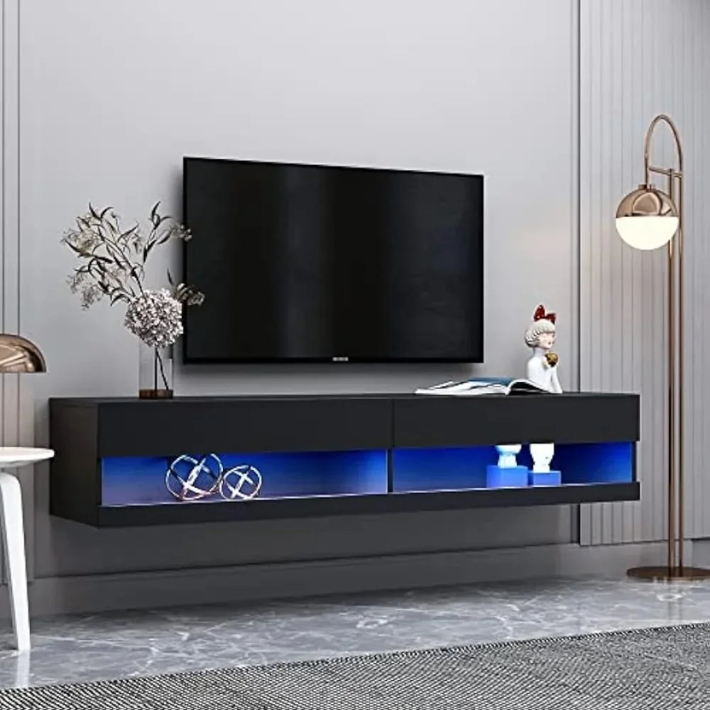 71-Inch Mounted Floating TV Stand Wall Cabinet Fits TVs Up to 80 Inches X789