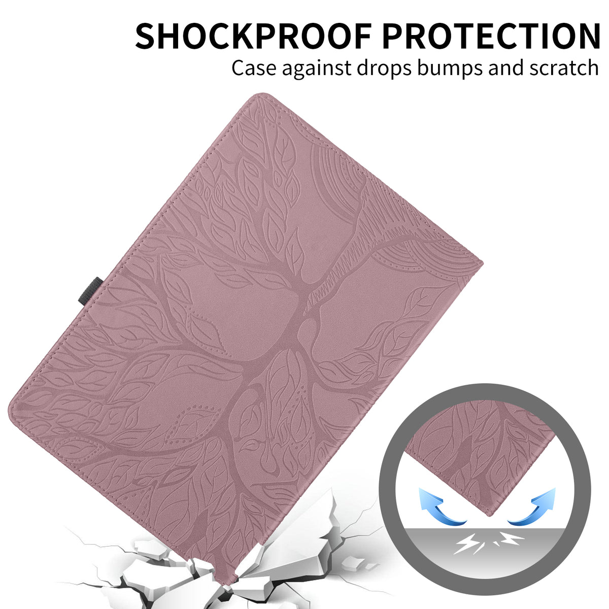 Rosegold PU Leather Folio Case for iPad 10.9" 2022 I183