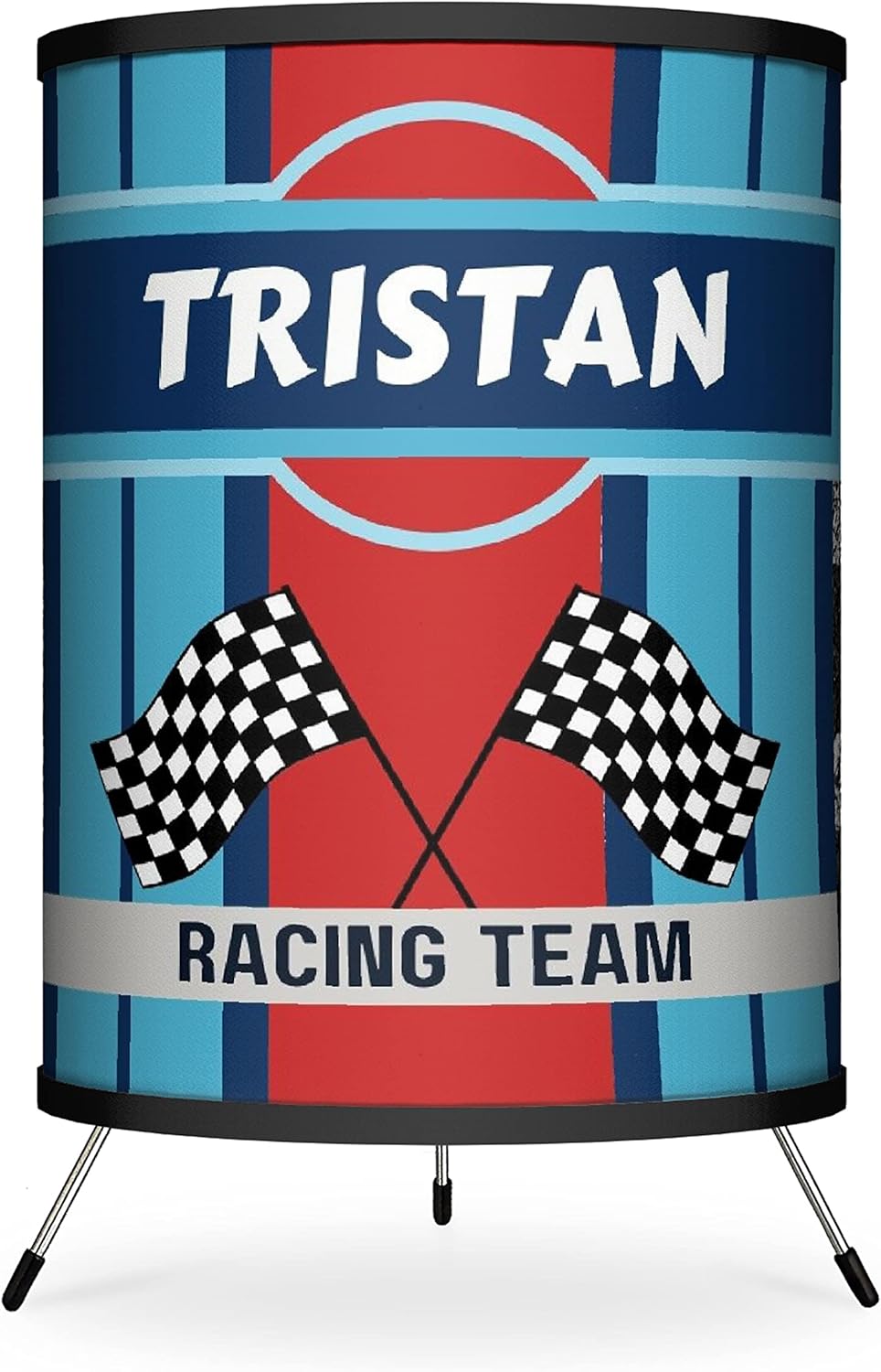 Orange Race Car Printed Tripod Table Lamp X54731