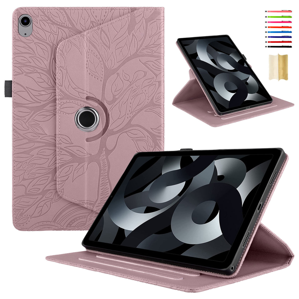 Rosegold PU Leather Folio Case for iPad 10.9" 2022 I183
