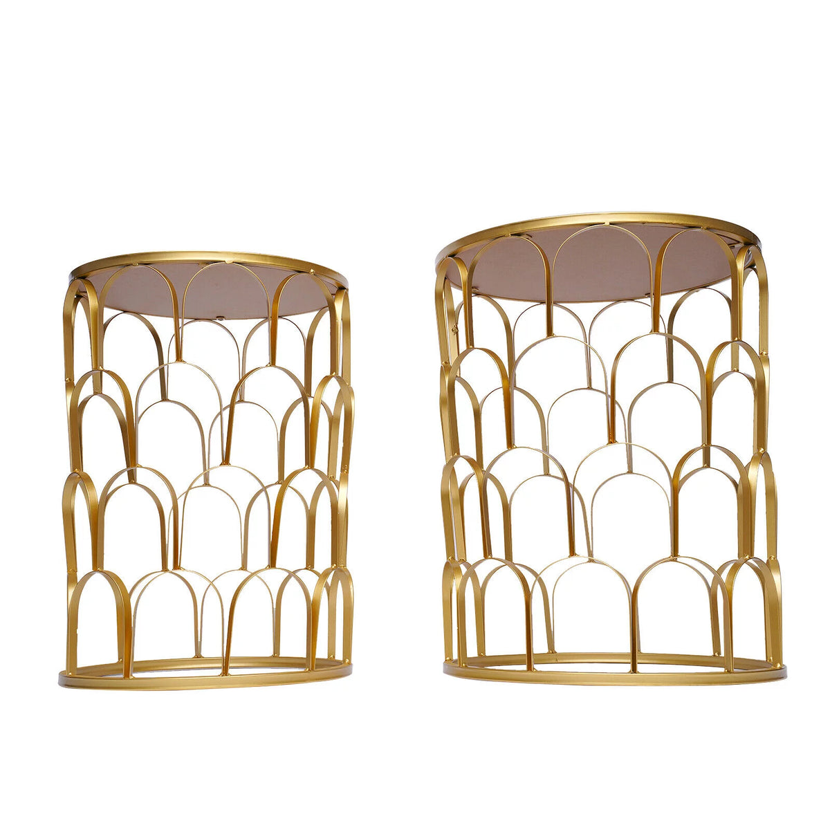 Metal Round Gold End Table B900257