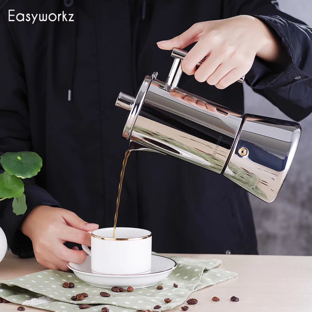 12 Cup Stainless Steel Stovetop Espresso Maker Q384895