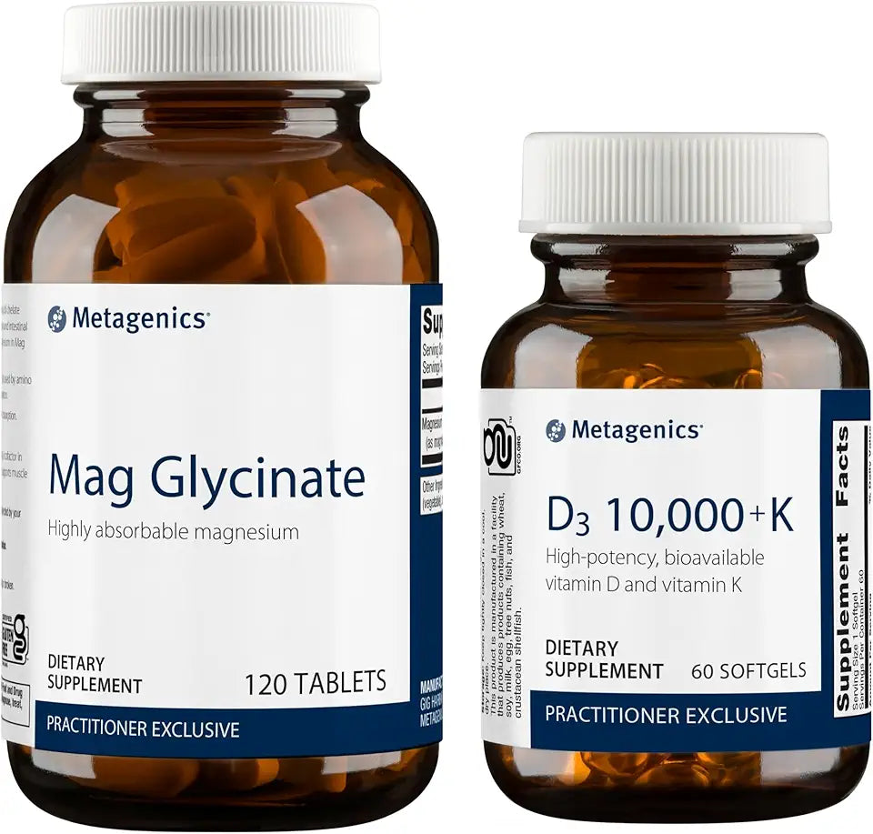 D3 10000 + K & Magnesium Glycinate 60 Softgels 120 Tablets S14144