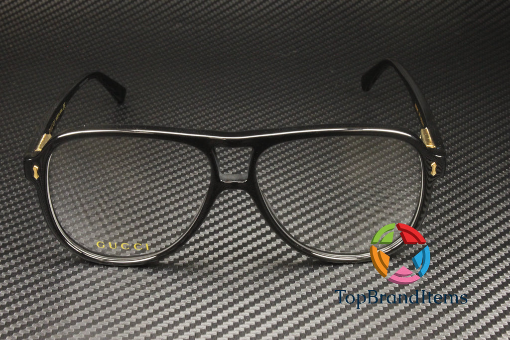 Black 57 mm Men's Eyeglasses N630