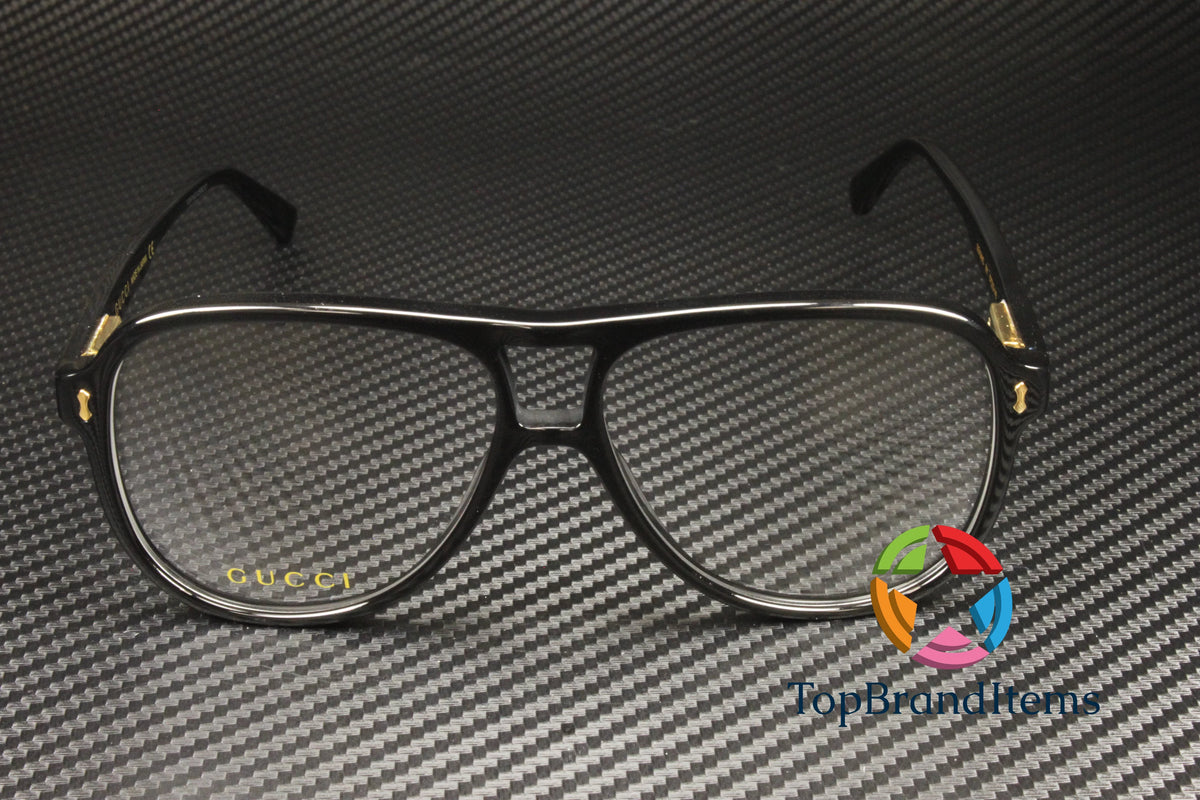 Black 57 mm Men's Eyeglasses N630