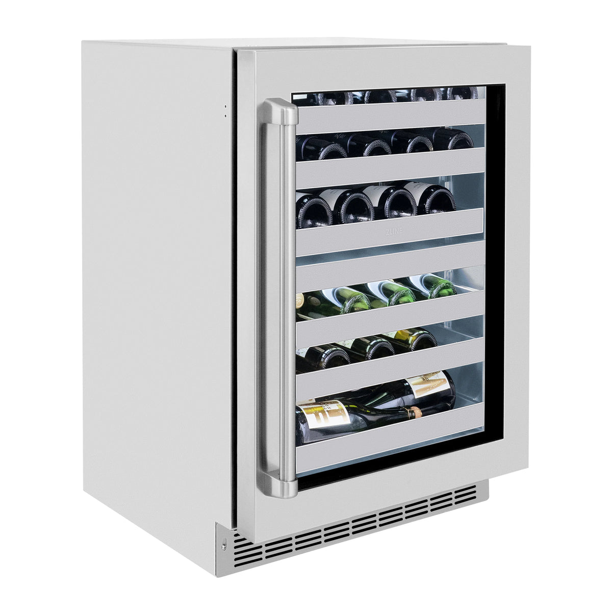24 Bottle Dual Zone Wine Cooler with Stainless Steel Glass Door S859780