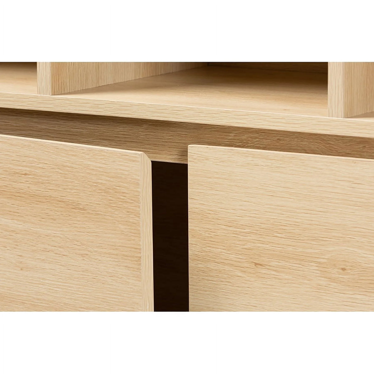 Oak Brown Finished Wood Bookshelf W3402