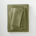 400 Thread Count Washed Lyocell Sheet Set Moss Green Q9426