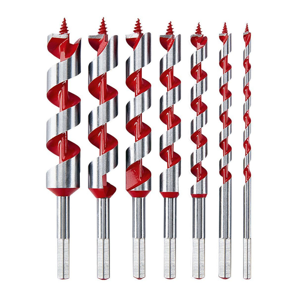 Wood Auger Drill Bit Set, 7-Piece V7031