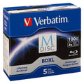 M Disc BDXL 100GB 5 Pack Jewel Case S40740