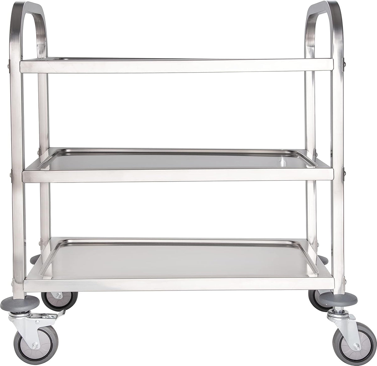 3 Shelf Stainless Steel Utility Cart, 400 Pound Capacity A360333