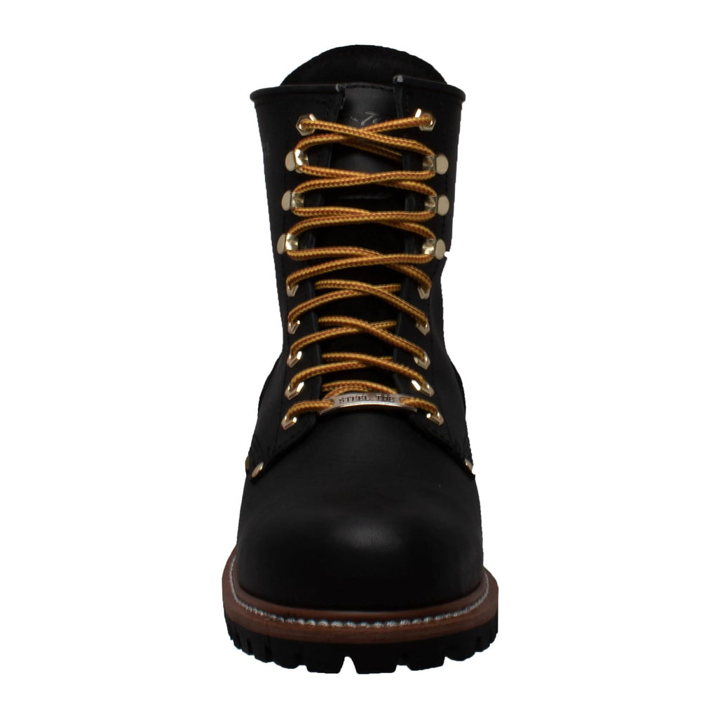Waterproof Logger Black Work Boots L373