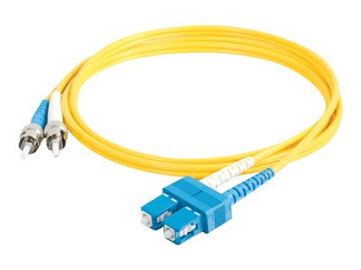 15m SC Duplex Singlemode Fiber Optic Cable Yellow Y74622