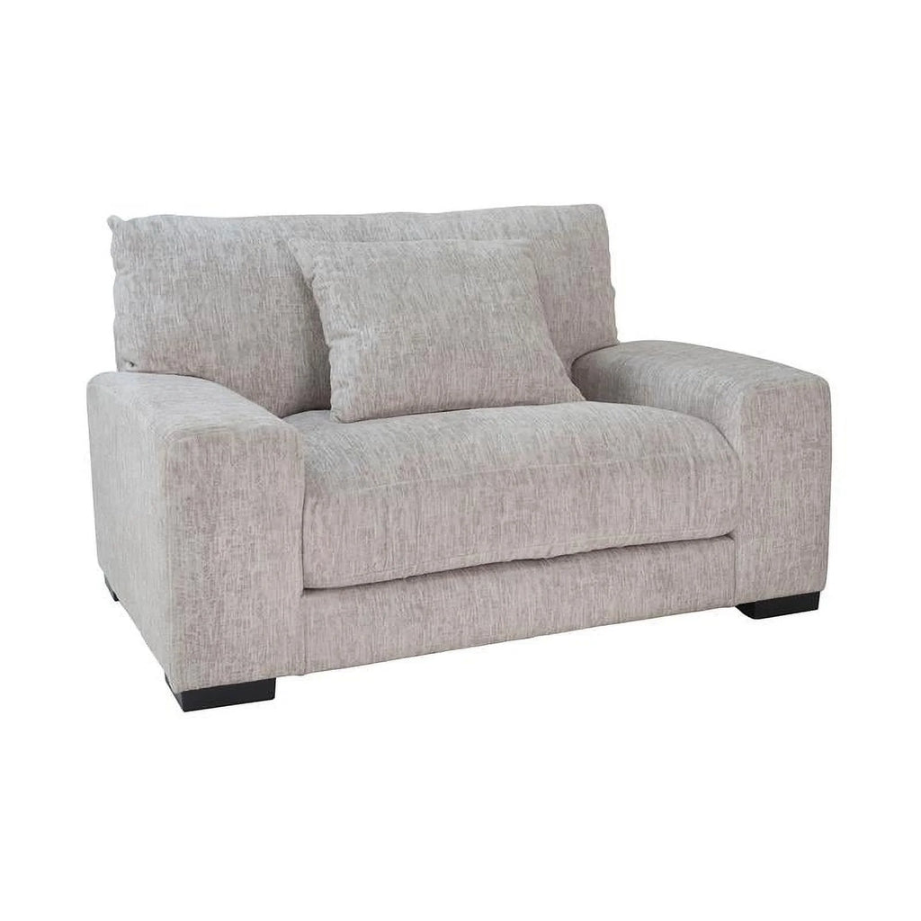 Cream Microfiber Chair F356