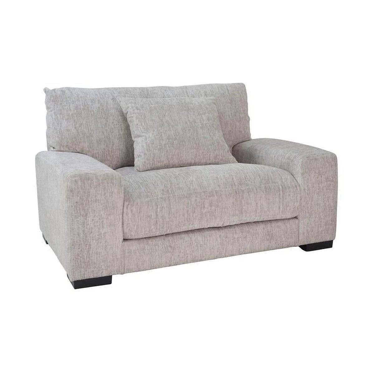 Cream Microfiber Chair F356