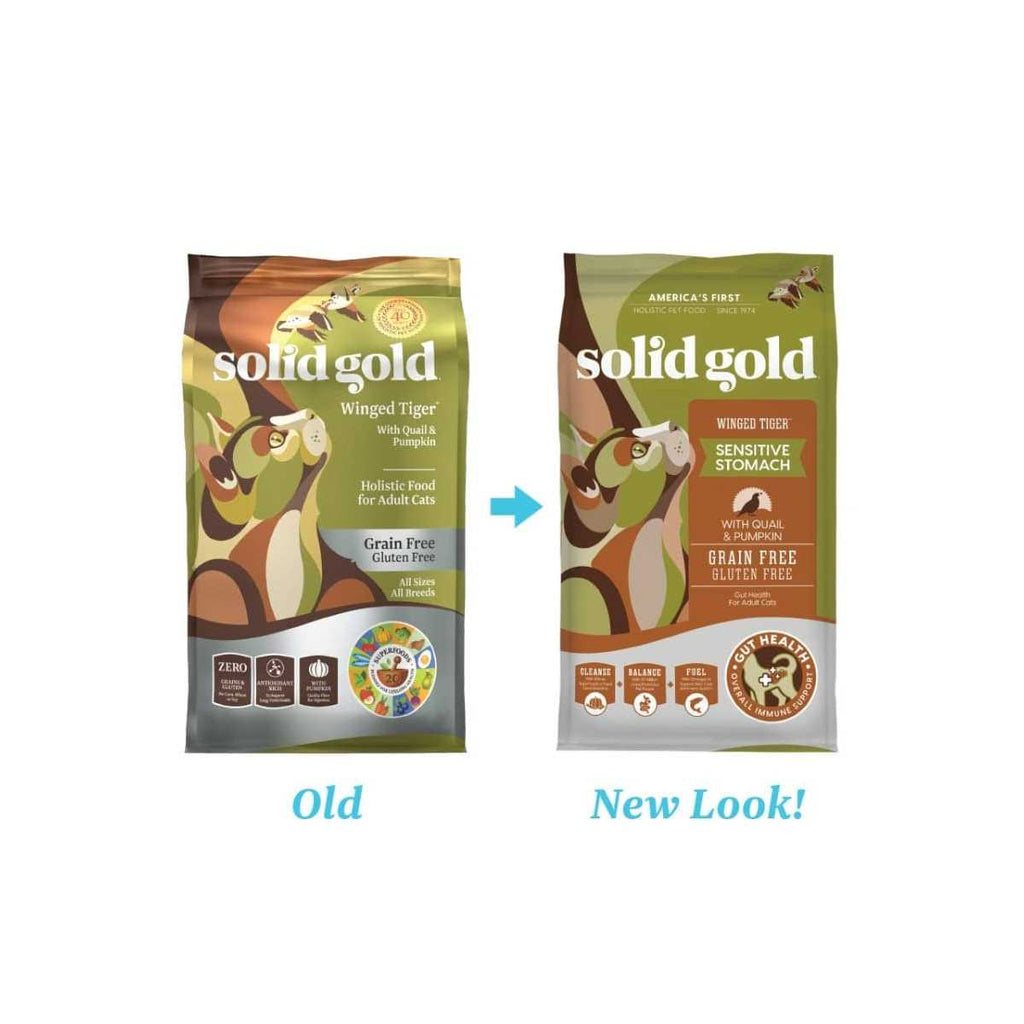 Solid Gold Winged Tiger Quail & Pumpkin Adult Dry Cat Food X3373