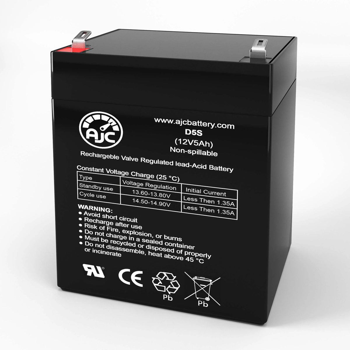 12V 5Ah Sealed Lead Acid Battery A202