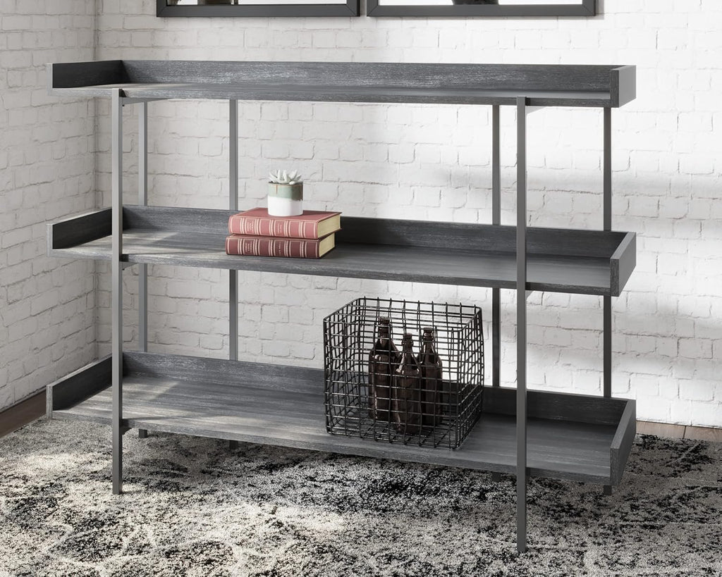 2 Tier Dark Gray Bookcase G722517