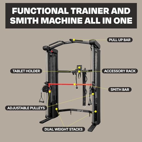 Functional Trainer Cable Machine Home Gym Weight Machine D77331