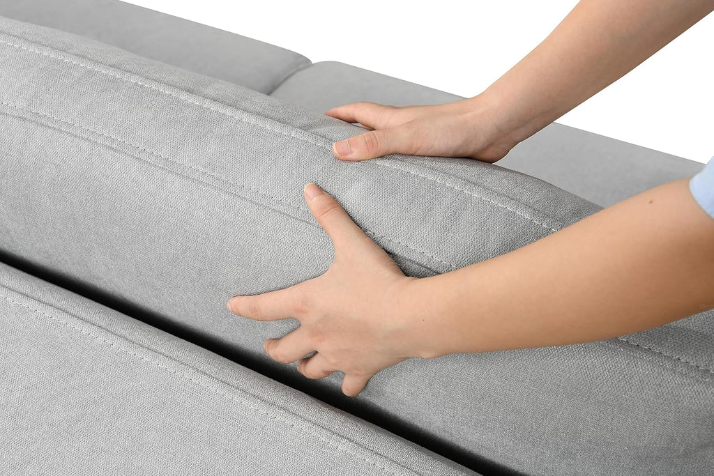 Light Gray Queen Sleeper Sofa Bed with Pullout Bed M245014