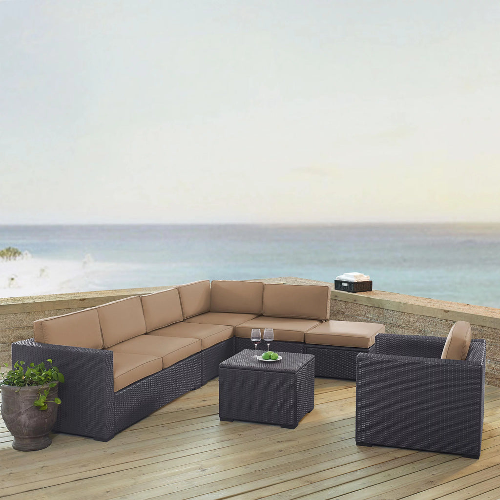 7 Person Outdoor Wicker Seating Set V8902
