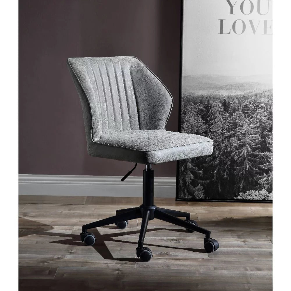 Vintage Gray PU Office Chair B778438