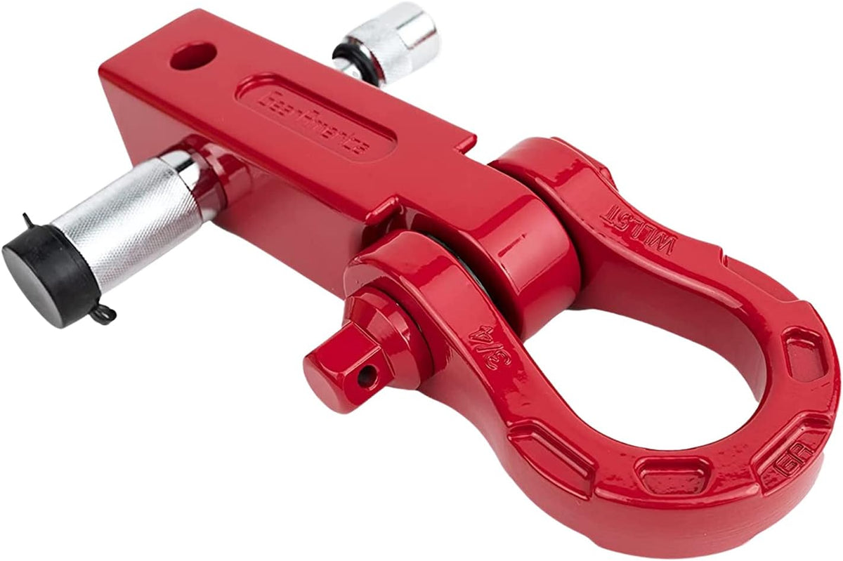 Red Aluminum Hitch Receiver Bundle with Hitch Lock Y544044