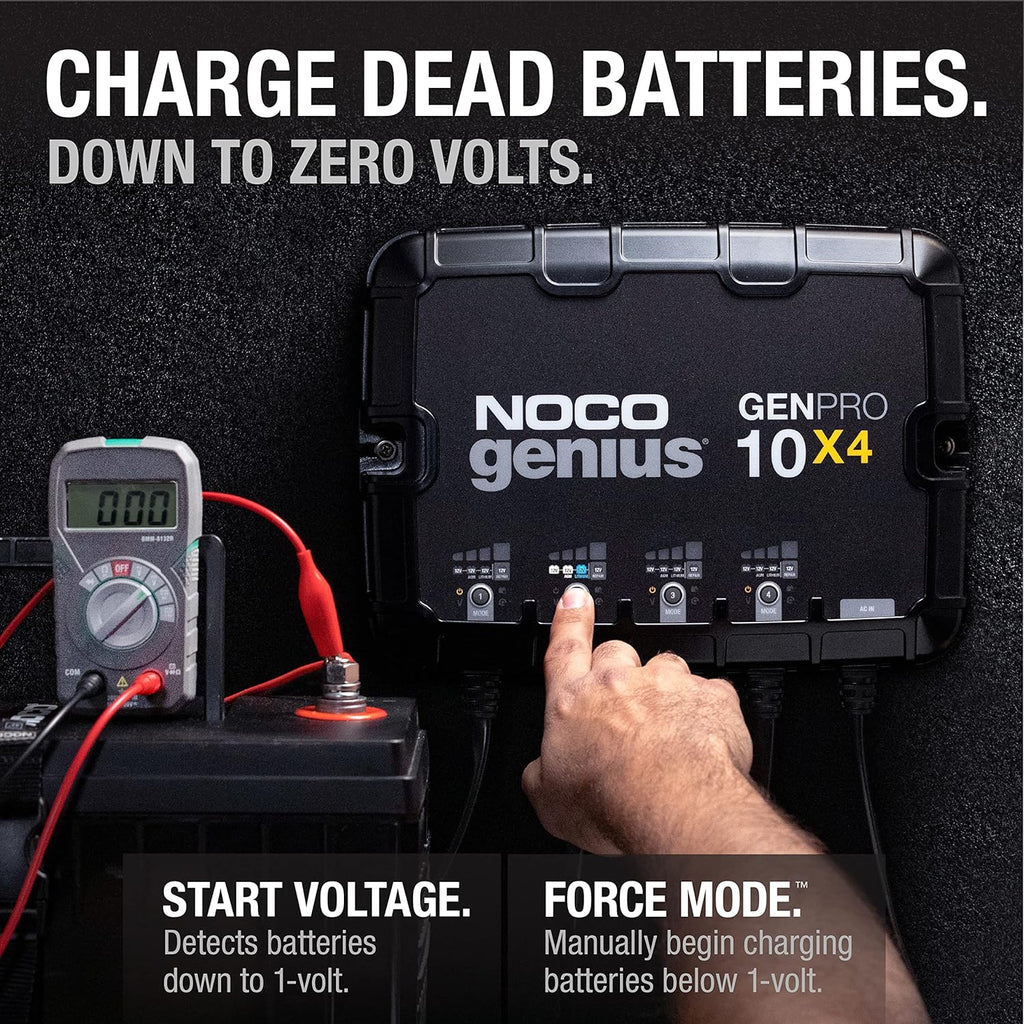 4-Bank 40-Amp Fully-Automatic Smart Marine Charger H7985
