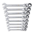 90-Tooth SAE Ratcheting Flex-Head Combination Wrench Set (8-Piece) N1957
