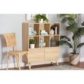 Oak Brown Finished Wood Bookshelf W3402