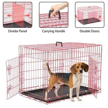 Foldable Large Dog Crate with Handle M40476