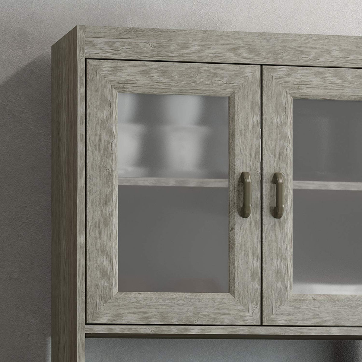 Microwave Cabinet with Double Glass Doors R355195