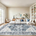 8x10 Washable Low-Profile Area Rug with Non-Slip Backing K7413