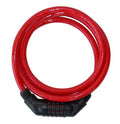 Red 6 Foot Resettable Cable Lock J3471