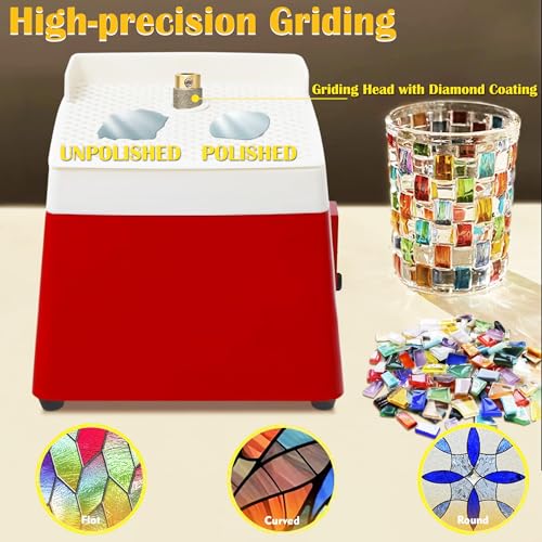 Mini Portable Glass Grinder with 5/8" Grinder Bits M8379