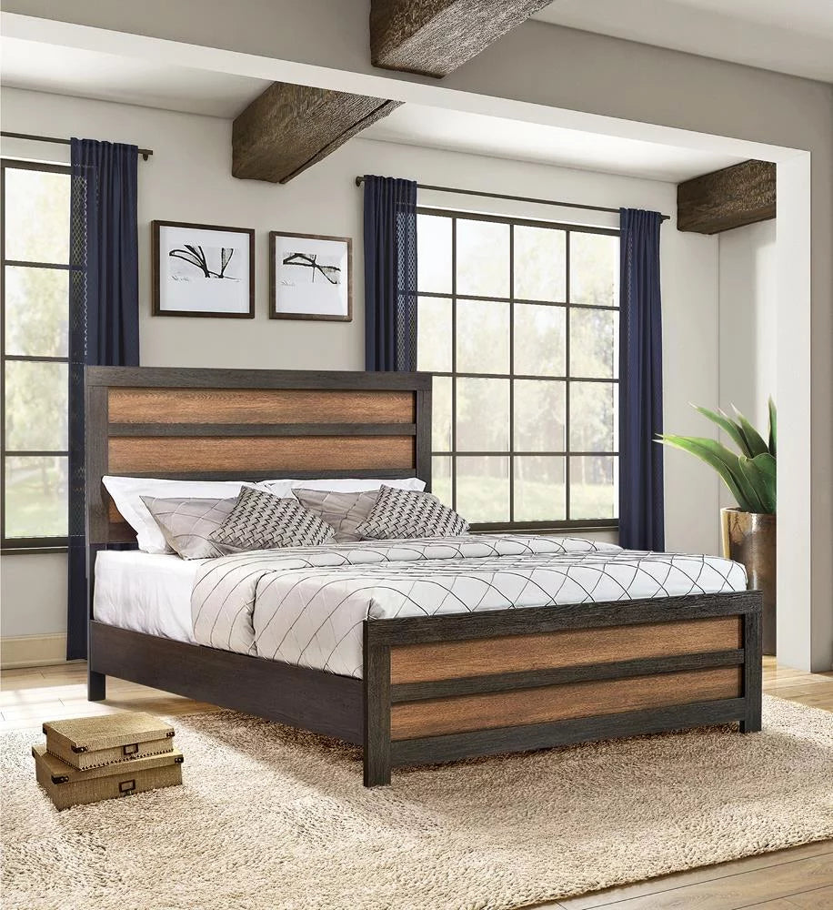 Queen Panel Bed Q486