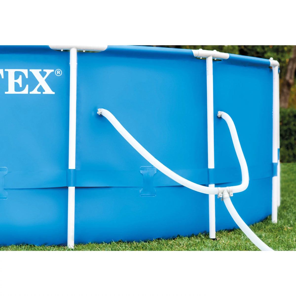 12'x30 Metal Frame Swimming Pool with Filter Pump W82868