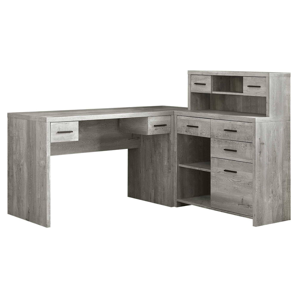 Grey Reclaimed Wood Computer Desk V728832