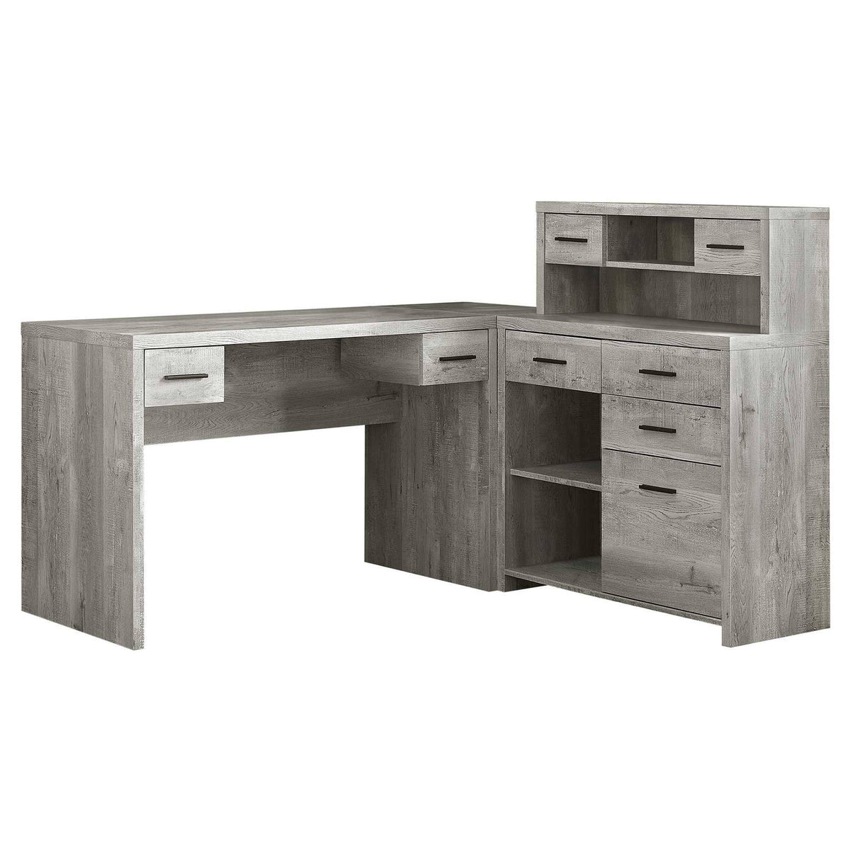Grey Reclaimed Wood Computer Desk V728832