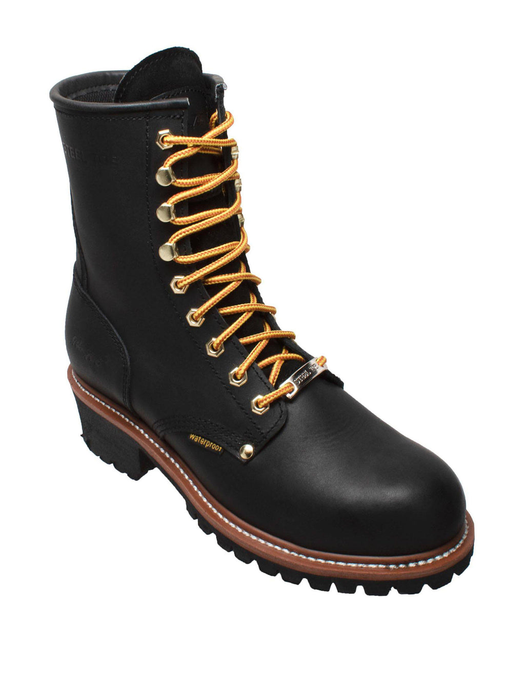 Waterproof Logger Black Work Boots L373