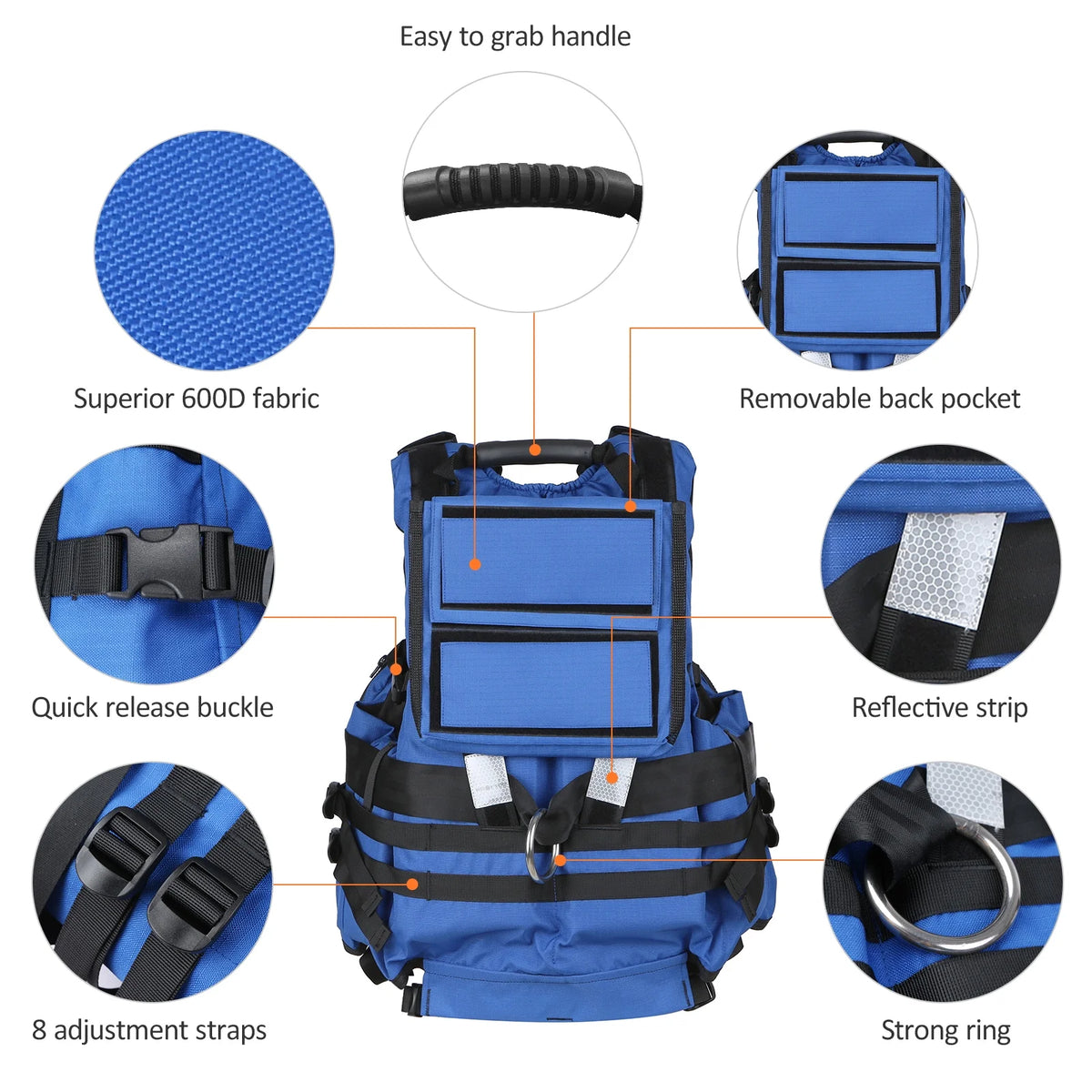 Adult Safety Float Suit Survival Jacket W352482
