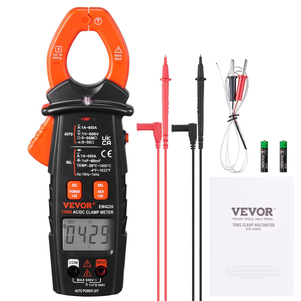 6000 Counts True RMS Digital Clamp Meter A798