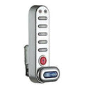 Electronic Cam Lock, Powder-Coated Silver E125
