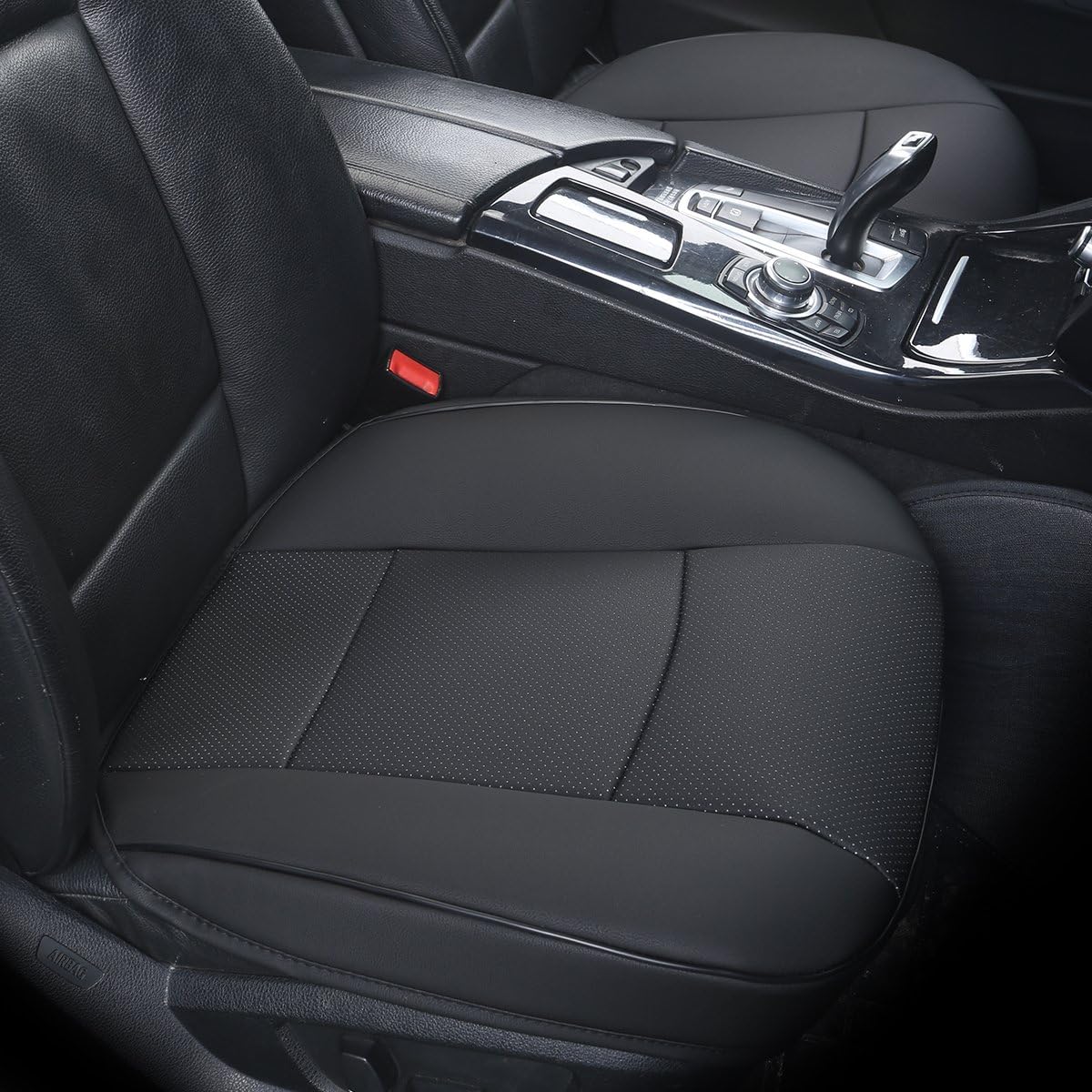 Beige-Tan PU Leather Car Seat Cover Bottom, 1pcs P15351