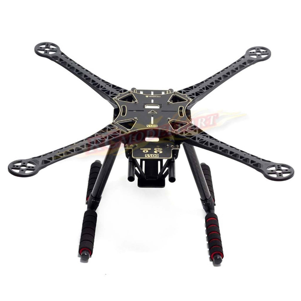 Quadcopter Fuselage Frame Kit PCB Version with Carbon Fiber Landing Gear Skid S8966