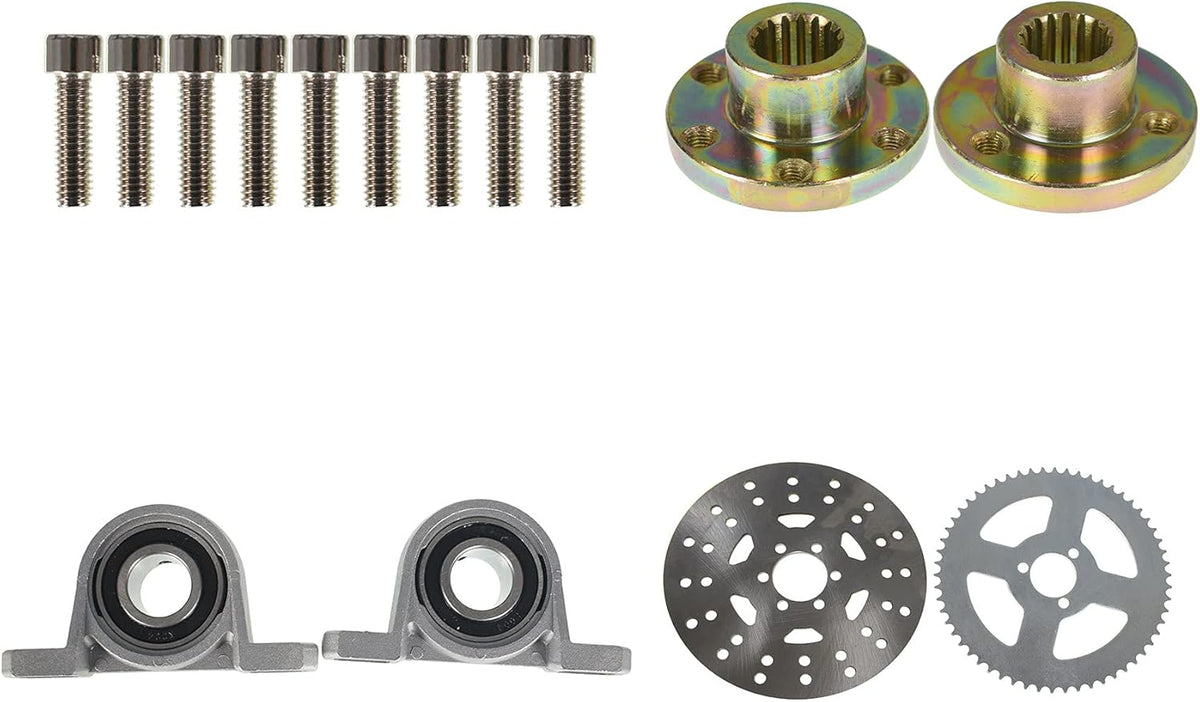 Rear Live Axle Kit Brake Assembly for Drift Trike Go Kart P94171