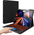 Black Leather Folio Keyboard Case for 12.9-inch iPad Pro O900