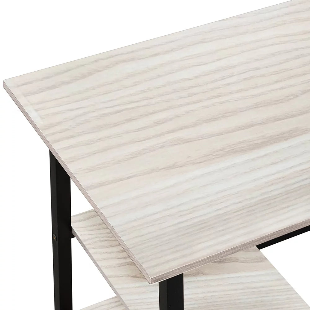 White Work Study Desk with Storage Drawer D77297